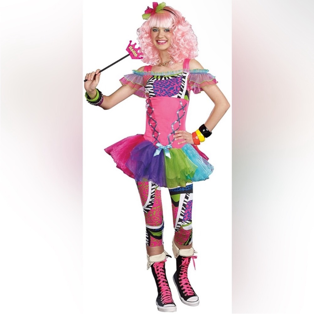 Dreamgirl Juniors 80’s Hip Hop Queen Halloween Costume. NWT! Sz 3-5